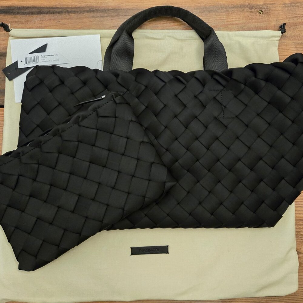 EUC Naghedi Tangier Medium Tote Onyx